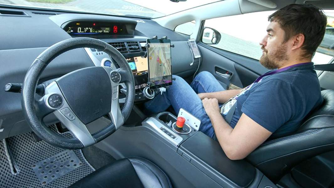 Беспилотное такси на территории инновационного центра «Сколково» 