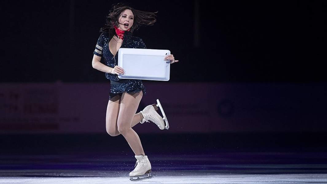 Елизавета Туктамышева во время произвольной программы в женском одиночном катании на этапе Гран-при в Канаде