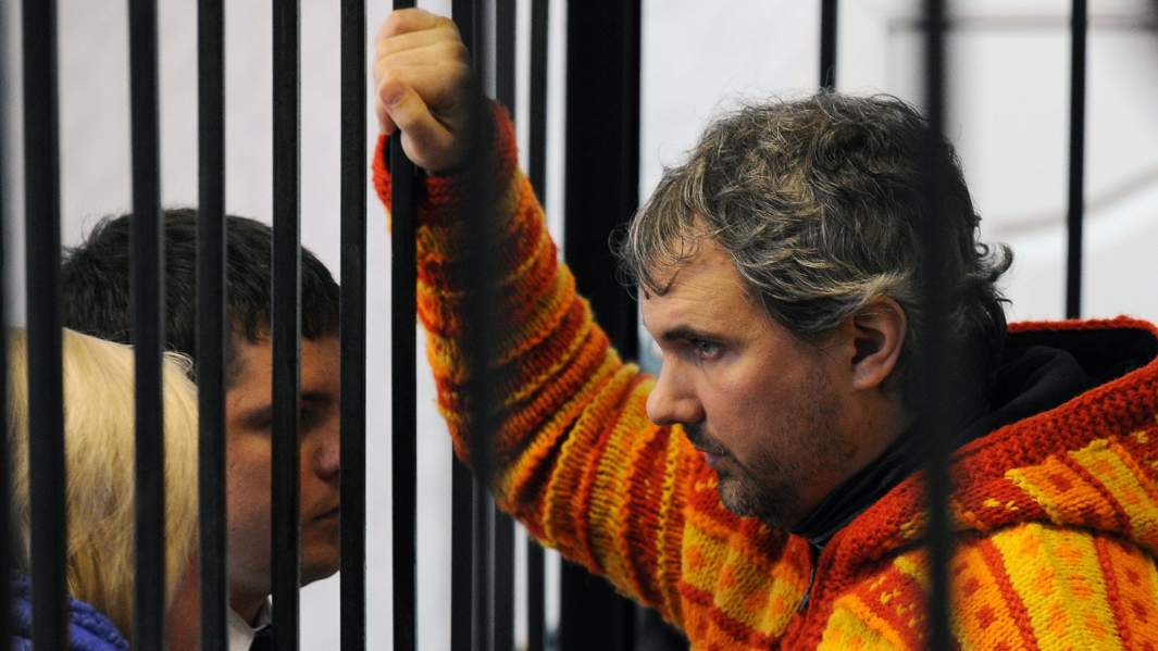 Фотограф Дмитрий Лошагин во время рассмотрения по существу уголовного дела в Октябрьском районном суде