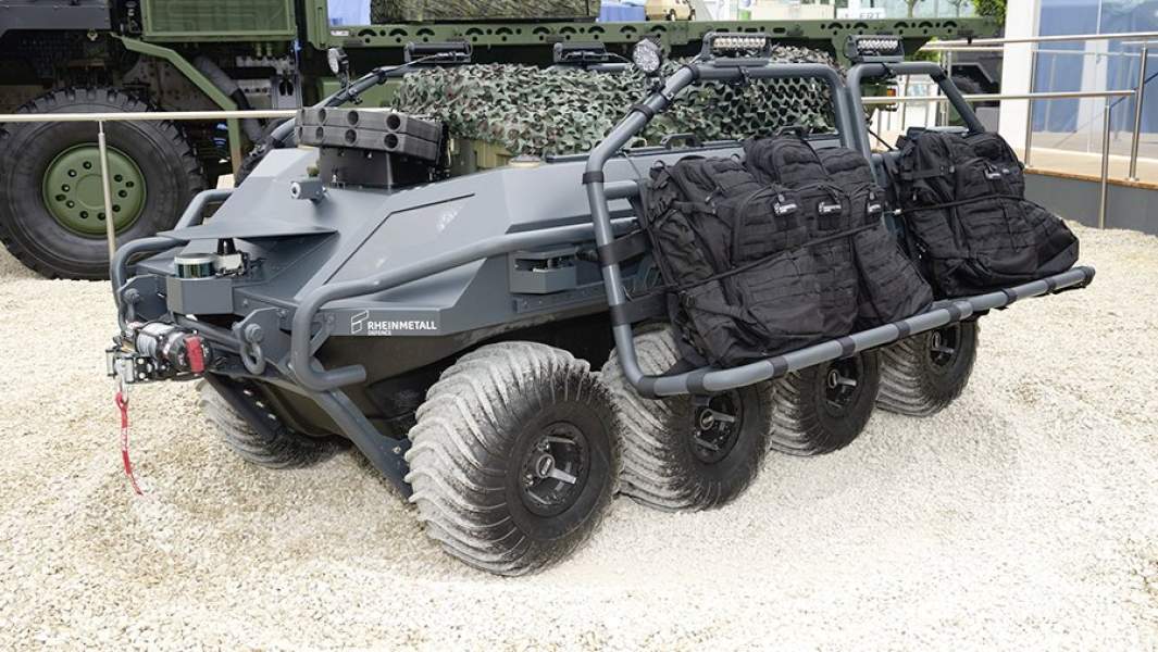 Малая беспилотная платформа MMUGV (Multimission Unmanned Ground Vehicle), пока в транспортно-логистическом варианте