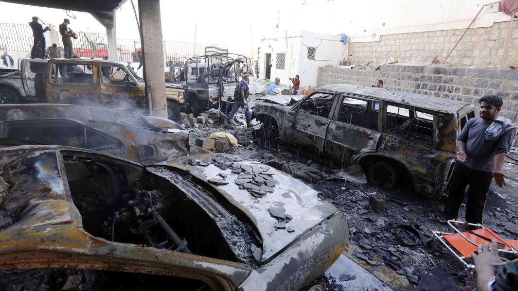 Авиаудары коалиции, возглавляемой Саудовской Аравией, Сана, Йемен