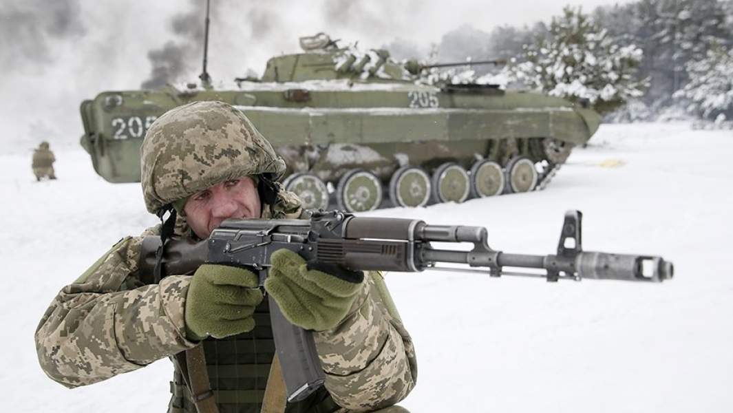 Украинские резервисты принимают участие в учениях на стрельбище «Десна» в Черниговской области