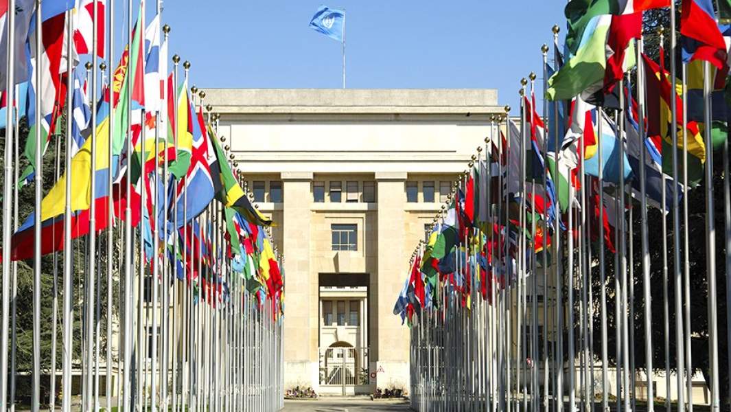 Дворец Наций в котором размещается европейское отделение ООН в Женеве — вторая важнейшая резиденция ООН в мире после Нью-Йорка