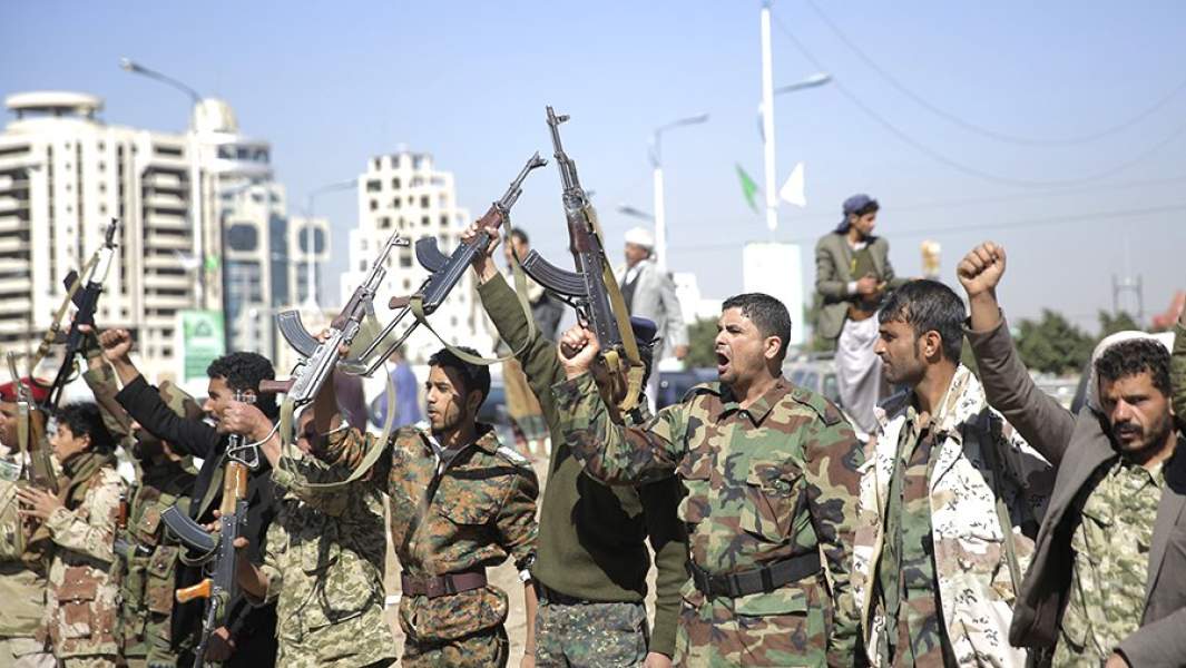 Подразделение хуситов перед отправкой на фронт. 9 декабря 2018 года, Йемен, Сана