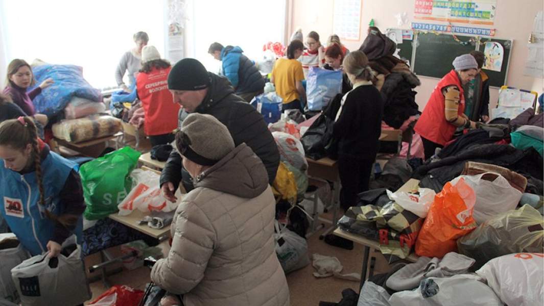 В одной из школ Магнитогорска, где разместили пострадавших от взрыва бытового газа в многоквартирном доме