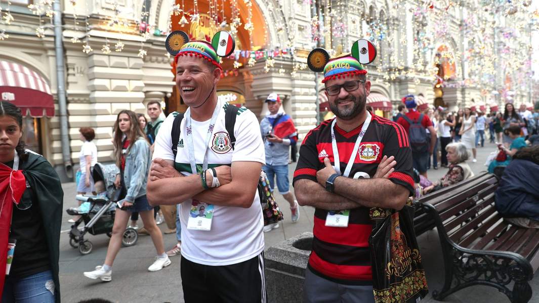 Болельщики в Москве во время ЧМ по футболу 2018 года