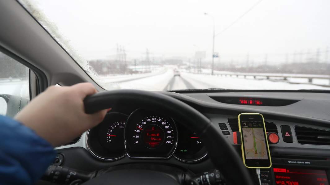 водитель за рулем