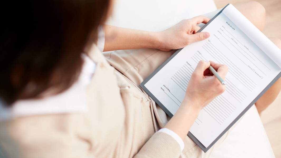 анкета страховка