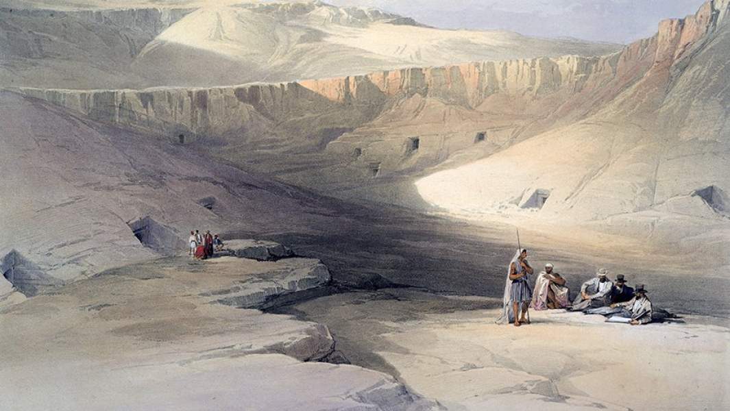 Долина царей. Рисунок конца 19 века