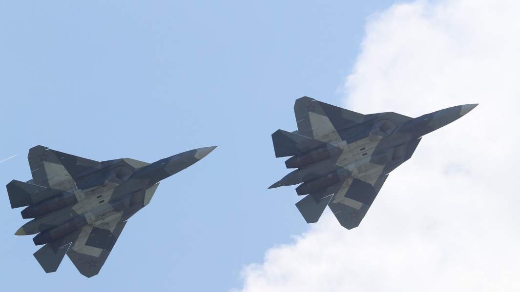 Российский многофункциональный истребитель пятого поколения Су-57 (Т-50)