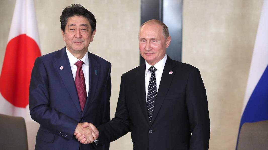 Встреча Владимира Путина и Синдзо Абэ в Сингапуре, 14 ноября 2018