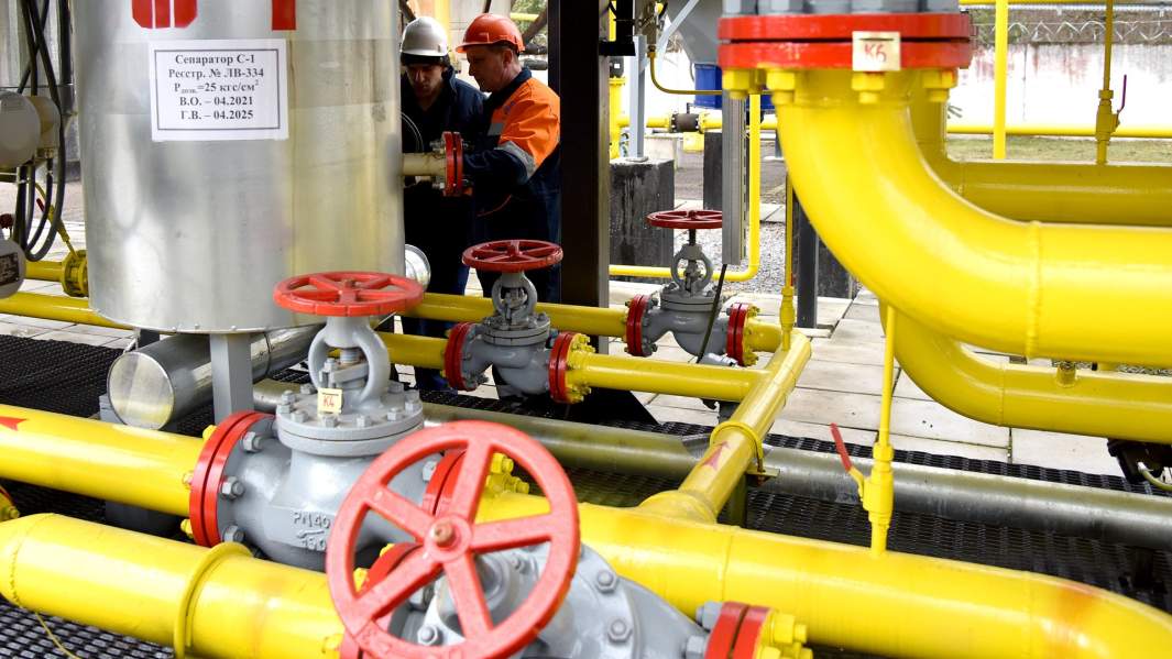 Газодобывающее предприятие компании «Укргаздобыча» в Стрыйском районе Львовской области