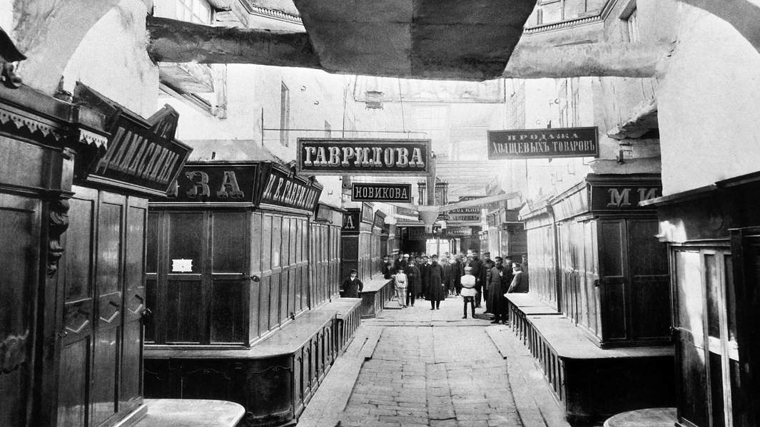 Верхние торговые ряды на Красной площади, 1886 года, Москва