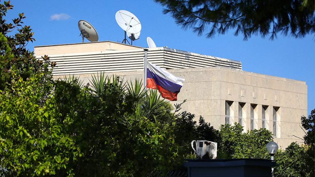 Здание консульского отдела посольства РФ в Афинах