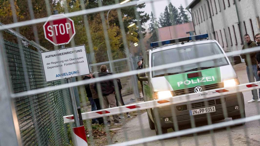 Протест мигрантов в Фюрстенфельдбруке, Германия