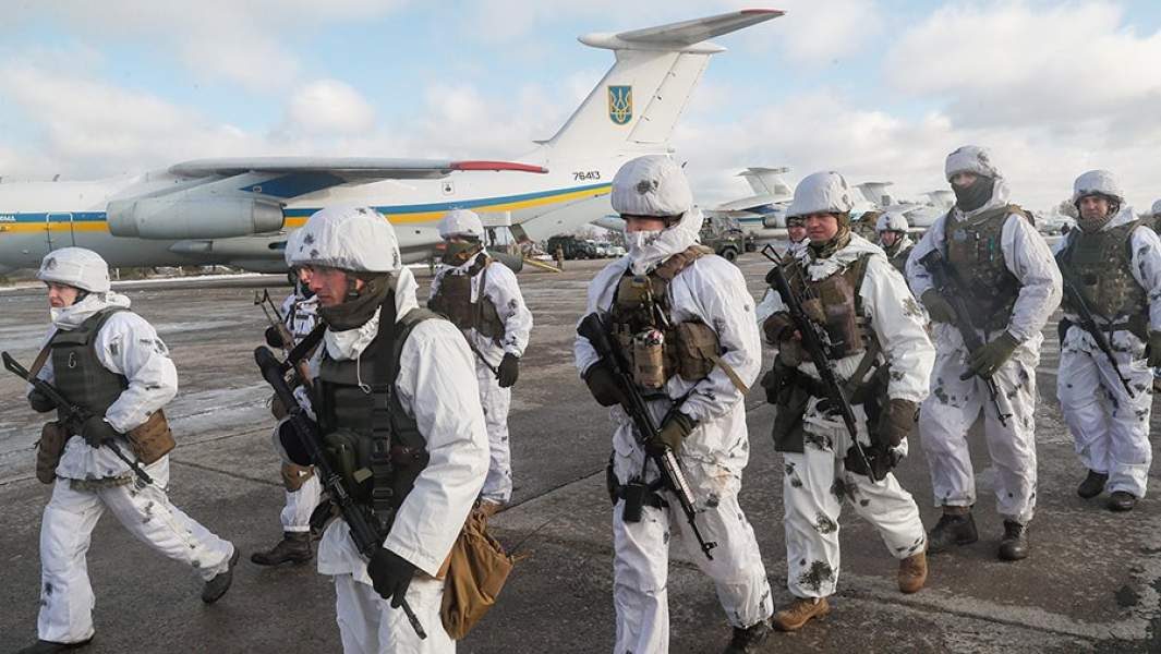 Десантно-штурмовые войска Украины во время учений