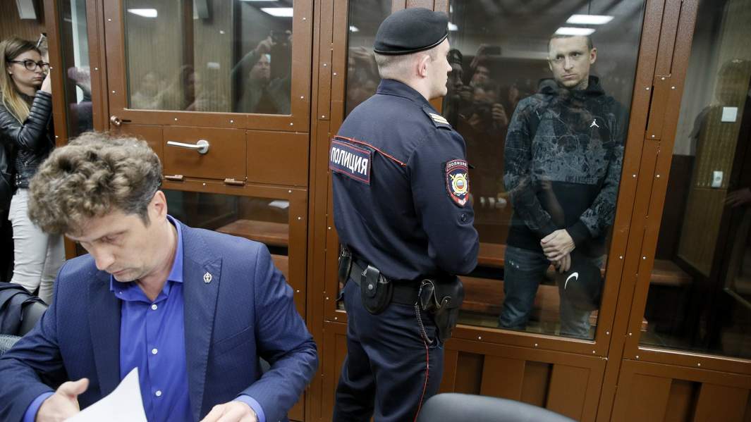 Футболист Павел Мамаев на заседании Тверского районного суда Москвы