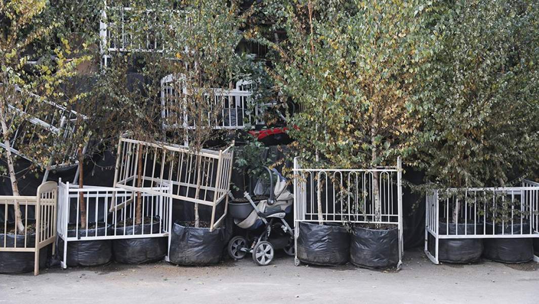 Инсталляция китайского художника Цая Гоцяна на открытии выставки «Цай Гоцян. Октябрь» в Государственном музее изобразительных искусств имени А.С. Пушкина