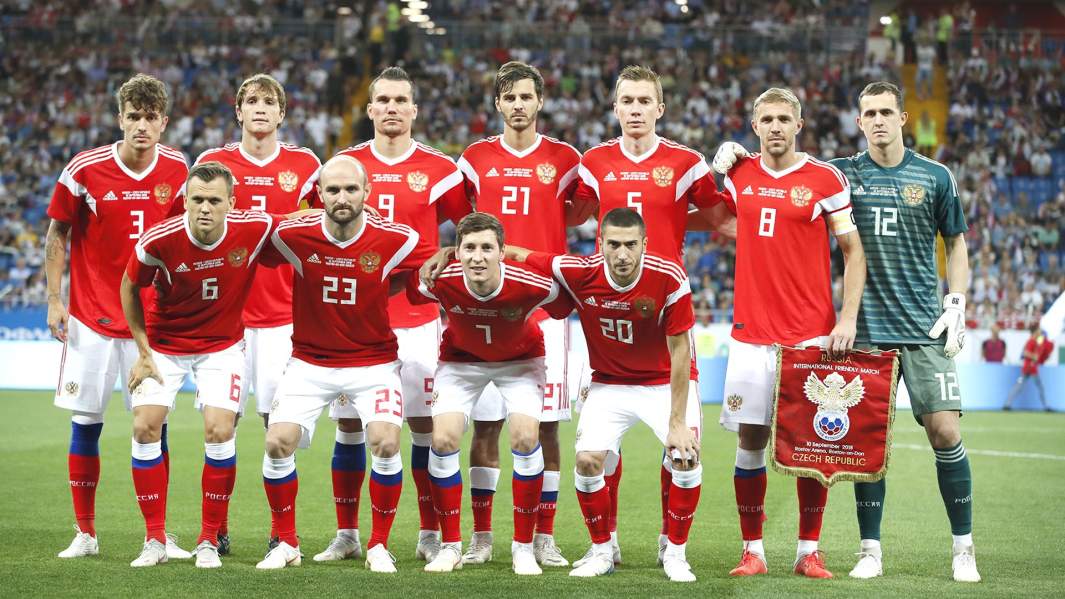 Сборная России по футболу перед товарищеским матчем со сборной Чехии, 9 сентября 2018