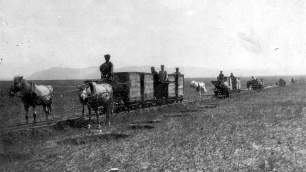 Доставка угля на Аскировскую пристань, Черногорск, 1910 год