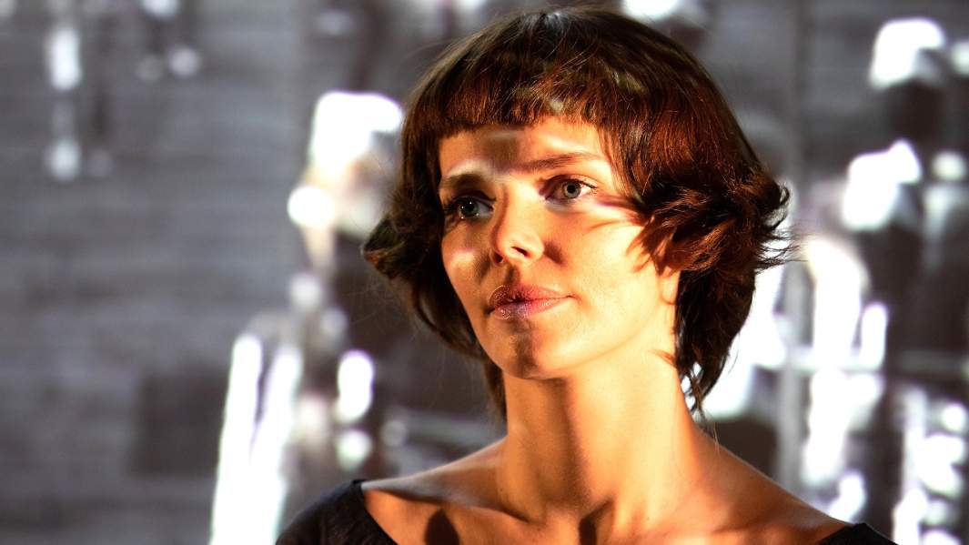 Елизавета Боярская в роли Марины Цветаевой в спектакле «1926»