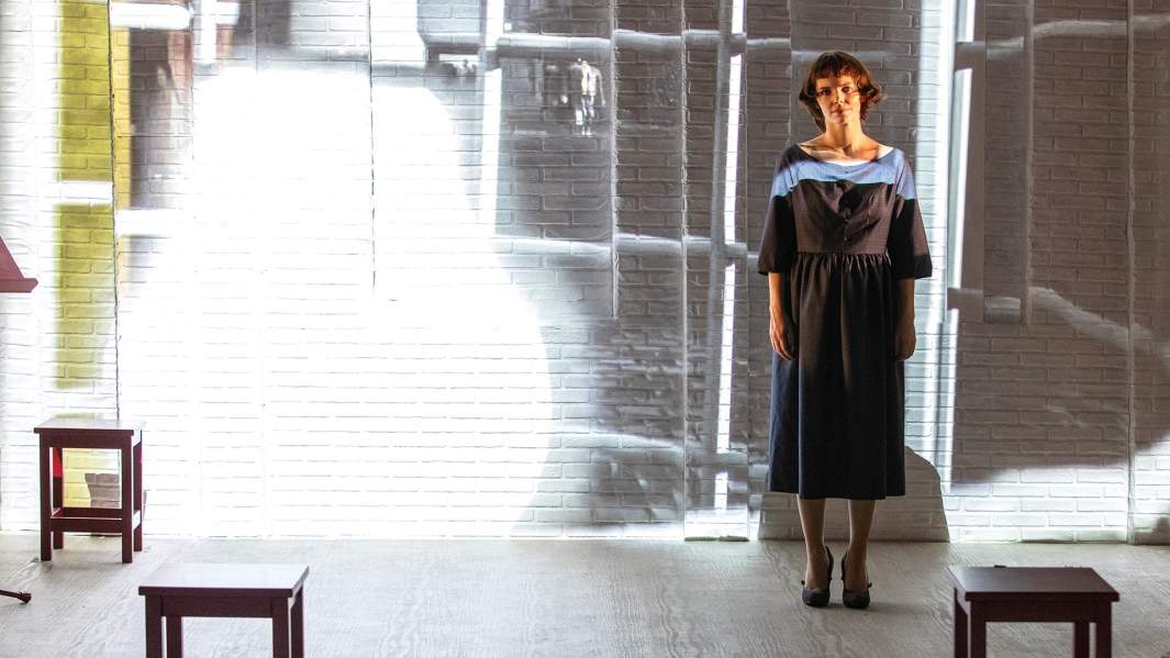 Елизавета Боярская в роли Марины Цветаевой в спектакле «1926»