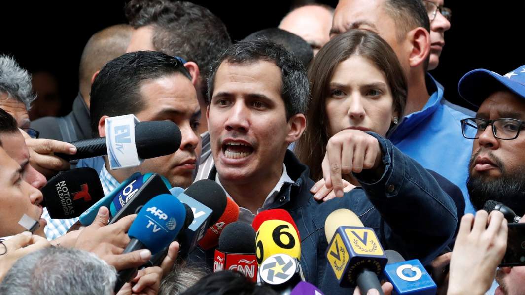Лидер оппозиции Венесуэлы Хуан Гуайдо