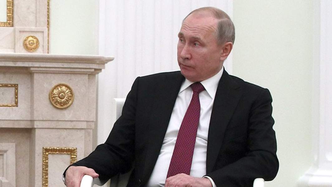 Президент РФ Владимир Путин во время встречи с президентом Турции Реджепом Тайипом Эрдоганом в Кремле