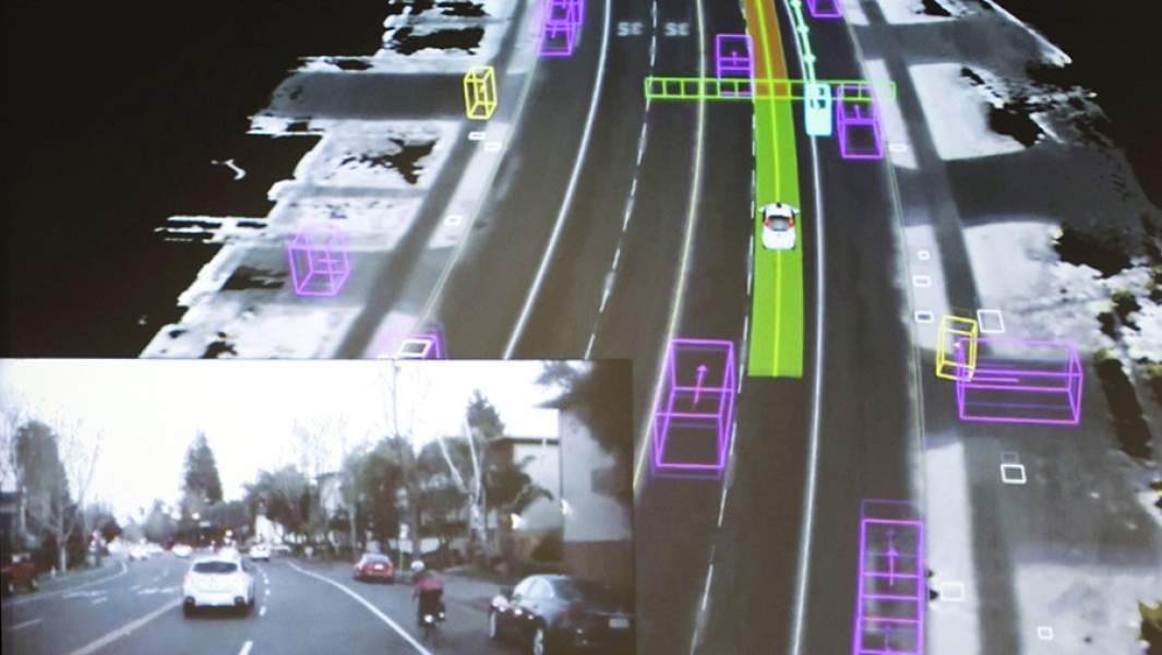 Фото с камеры беспилотного автомобиля