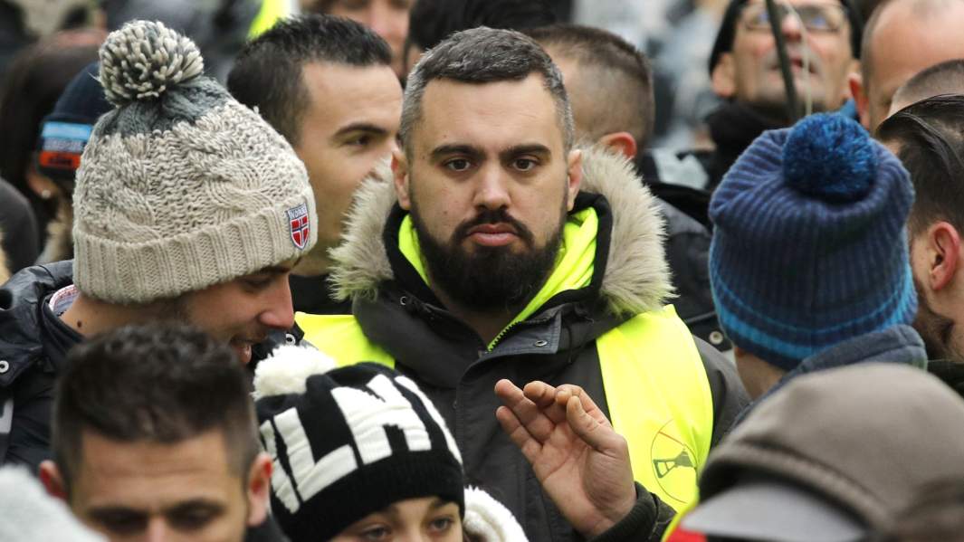 Французский лидер «желтых жилетов» Эрик Друэ. Париж, Франция