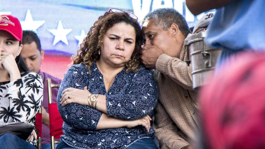 Министр пенитенциарной системы Венесуэлы Ирис Варела во время концерта в поддержку президента Николаса Мадуро. Каракас, Венесуэла 29 января 2019 года