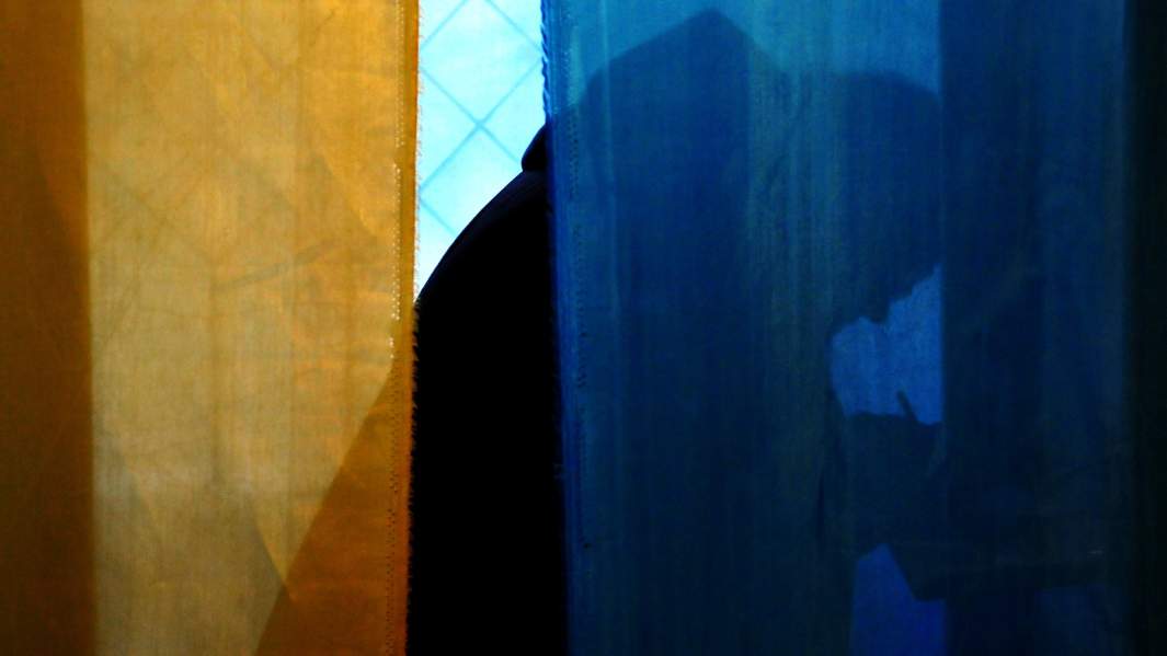 избирательный участок в Украине