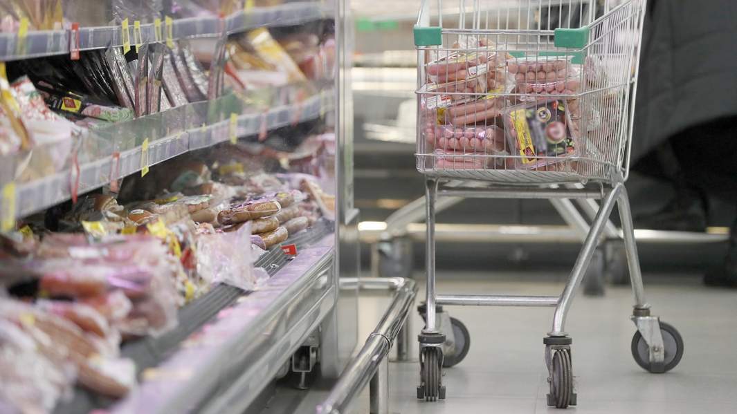 магазин торговля мясо сосиски