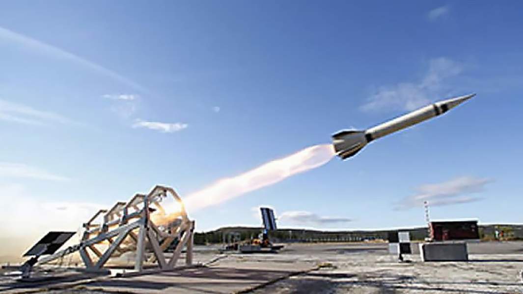 Запуск метеорологической ракеты МН-300