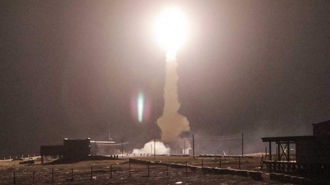 Запуск метеорологической ракеты МН-300