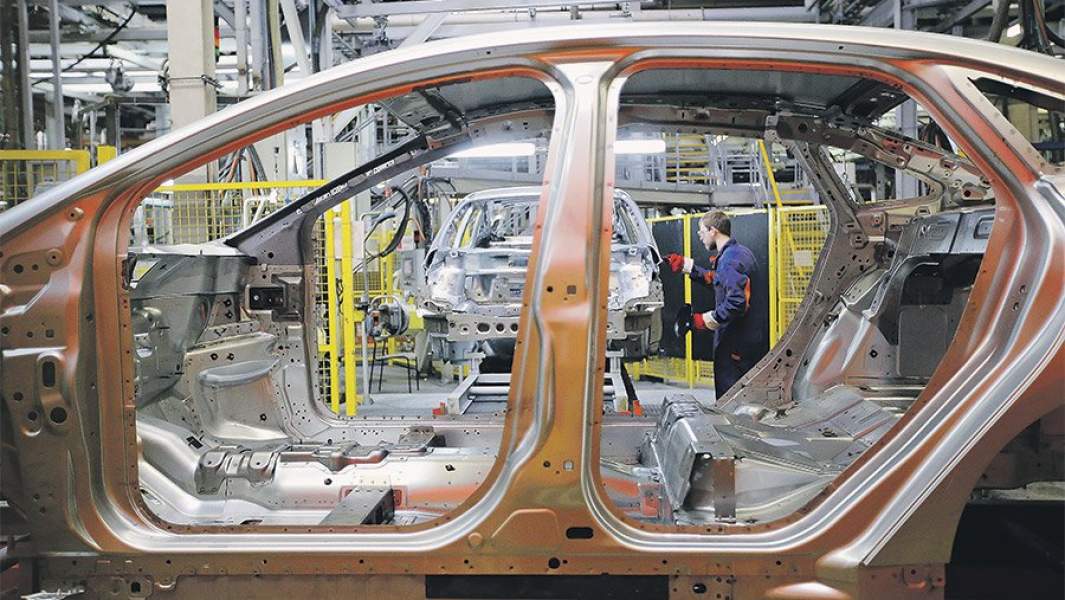 кузовной цех завода Ford