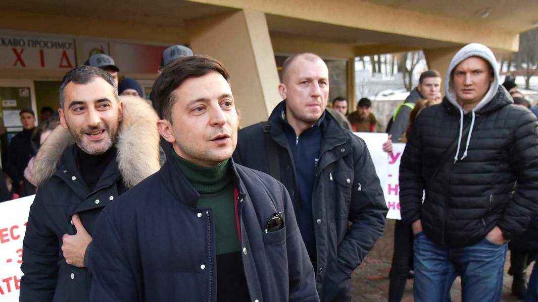 Кандидат на предстоящих президентских выборах Владимир Зеленский