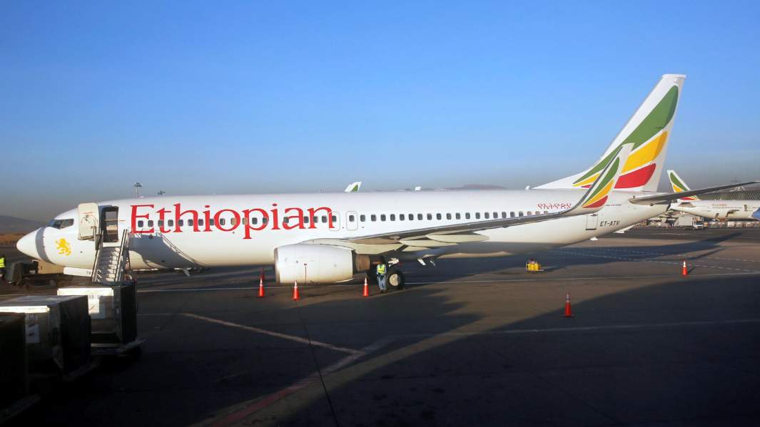 Самолет Boeing 737 компании Ethiopian Airlines