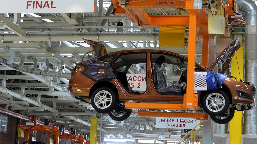 Цех сборки на заводе Ford Sollers в Набережных Челнах