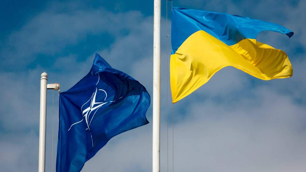 флаги украины и нато