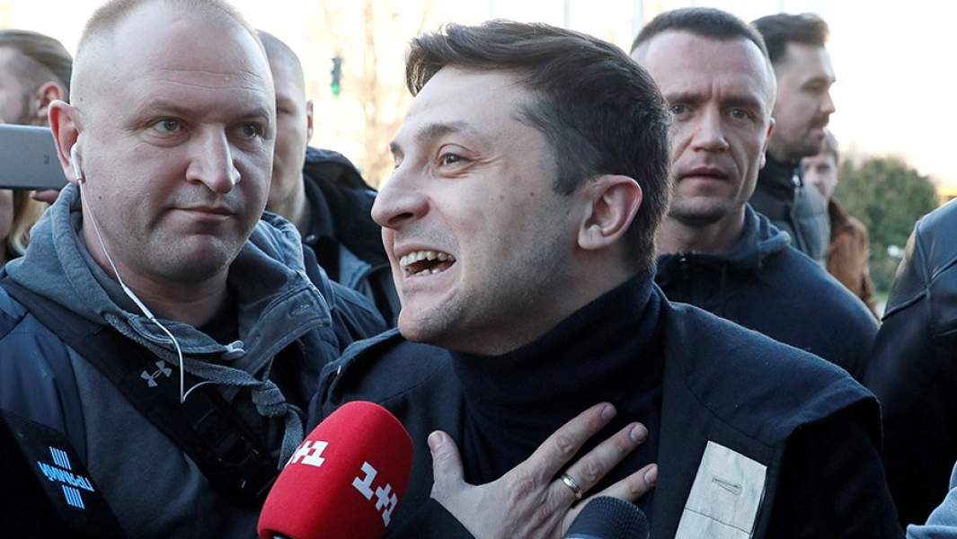 Кандидат в президенты Украины Владимир Зеленский