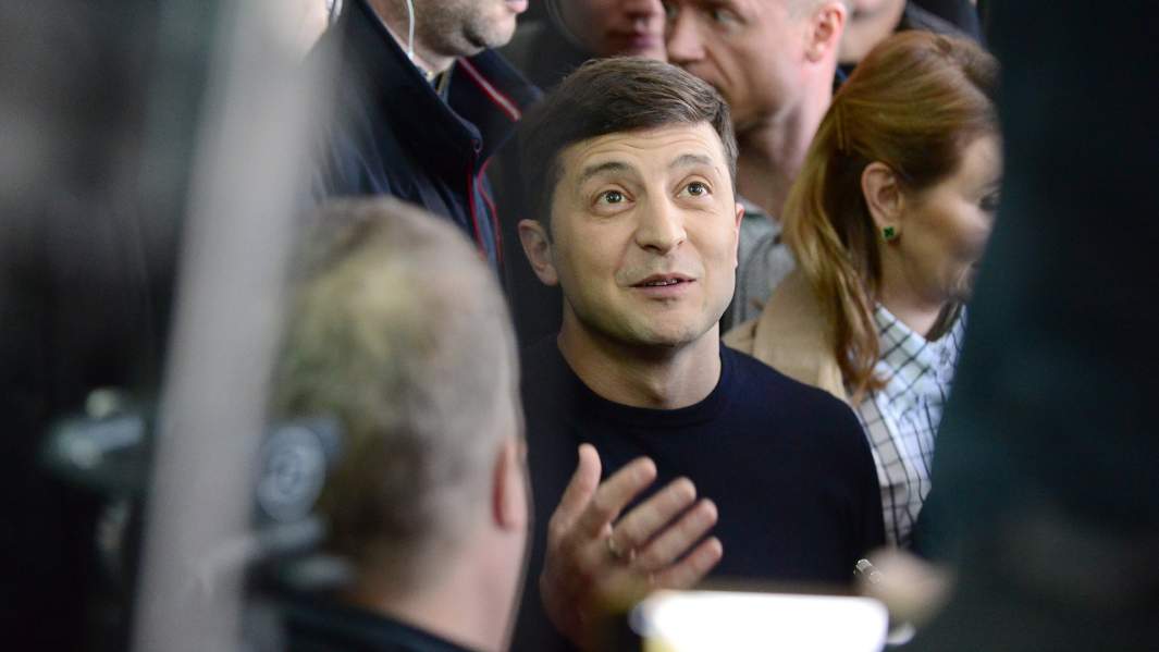 Кандидат в президенты Украины Владимир Зеленский 