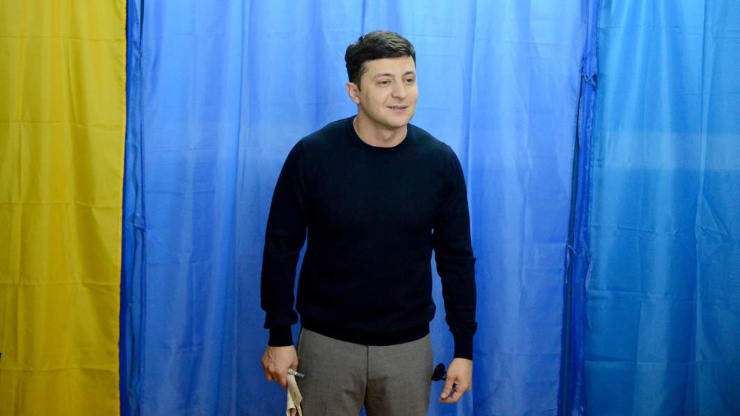 Кандидат в президенты Украины Владимир Зеленский