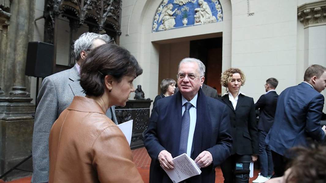 Директор Государственного Эрмитажа - Михаил Пиотровский в ГМИИ им. А.С. Пушкина