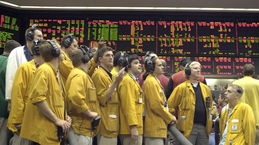 Трейдеры чикагской товарной биржы