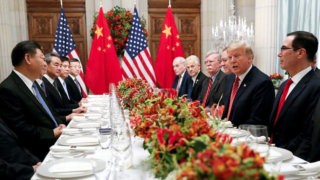 Встреча председателя Китайской Народной Республики Си Цзиньпина с президентом США Дональдом Трампом во время саммита G-20 в Буэнос-Айресе. 1 декабря 2018 года