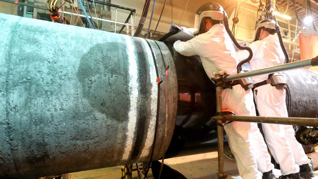 Подготовка труб для укладки газопровода «Северный поток – 2»