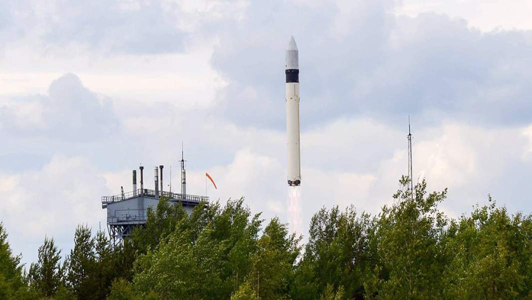 Пуск ракеты легкого класса «Рокот» с космодрома «Плесецк»