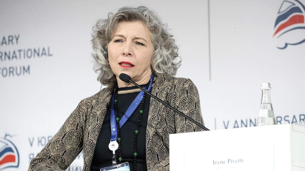Ирен Пиветти на Ялтинском международном экономическом форуме