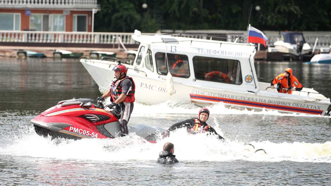 Подготовка московских водных спасателей